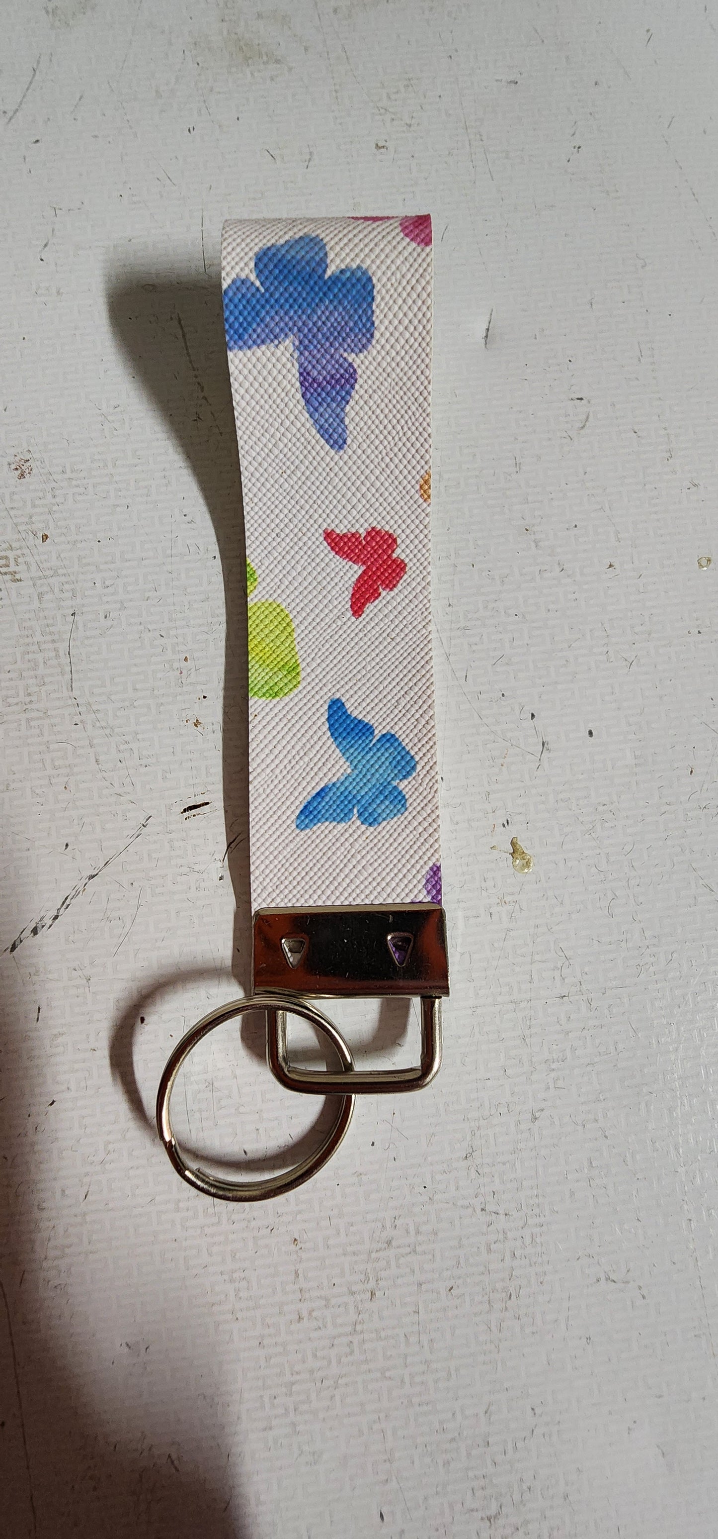 Faux Leather Keychains