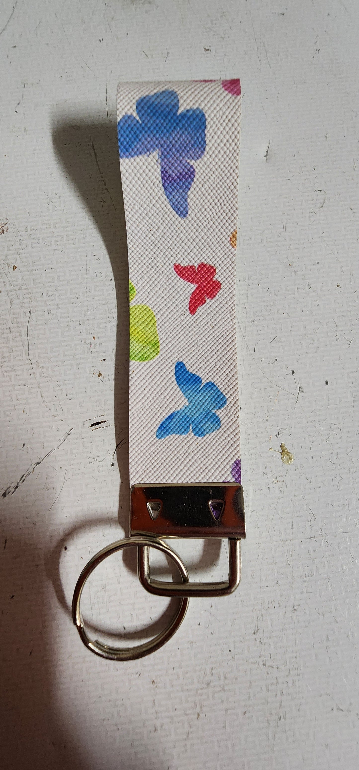Faux Leather Keychains