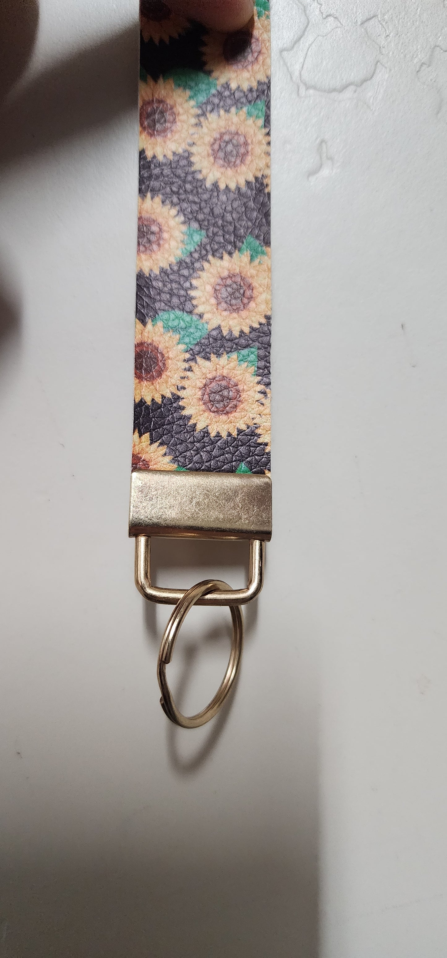 Faux Leather Keychain